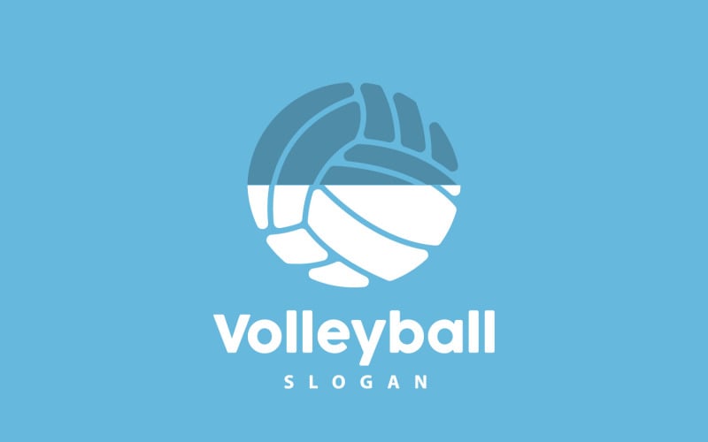Volleyball Logo Sport Simple DesignV3 Logo Template