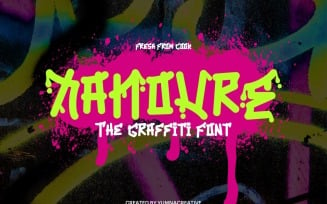 Xanovre - Unique Graffiti Font