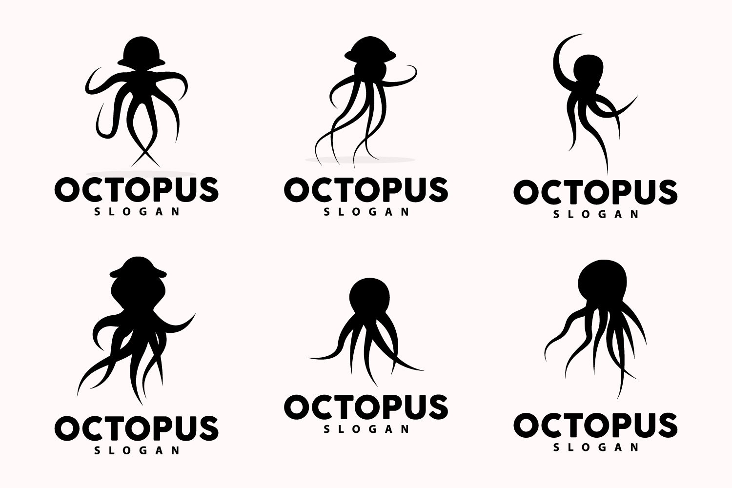 Kit Graphique #407220 Seafood Octopus Divers Modles Web - Logo template Preview