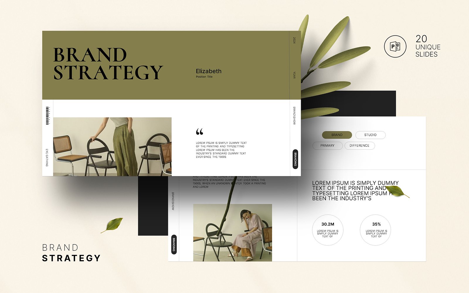 Template #407252 Strategy Presentation Webdesign Template - Logo template Preview