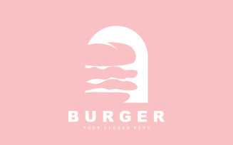 Burger Logo Fast Food Design HotV10