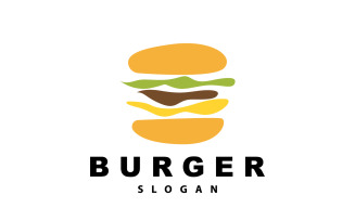 Burger Logo Fast Food Design HotV11