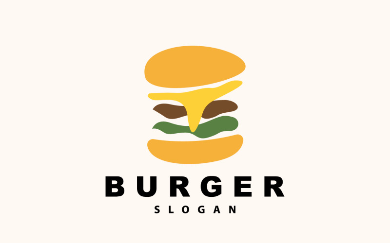 Burger Logo Fast Food Design HotV2 Logo Template