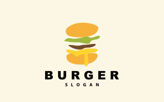 Burger Logo Fast Food Design HotV4