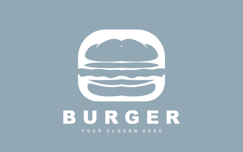 Burger Logo Fast Food Design HotV8 Logo Template