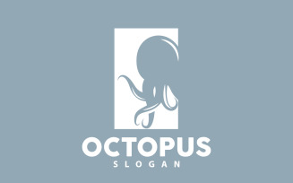 Octopus Logo Old Retro Vintage DesignV11