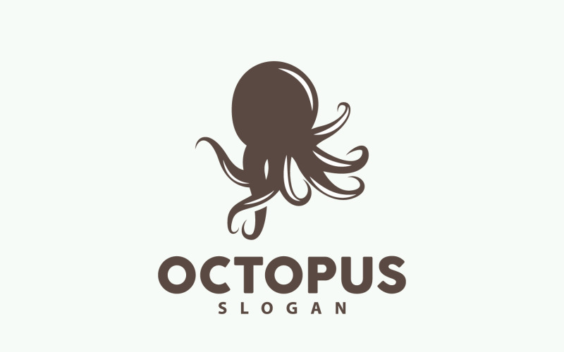 Octopus Logo Old Retro Vintage DesignV13 Logo Template