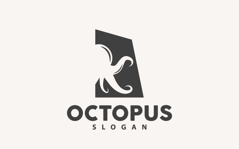 Octopus Logo Old Retro Vintage DesignV16 Logo Template