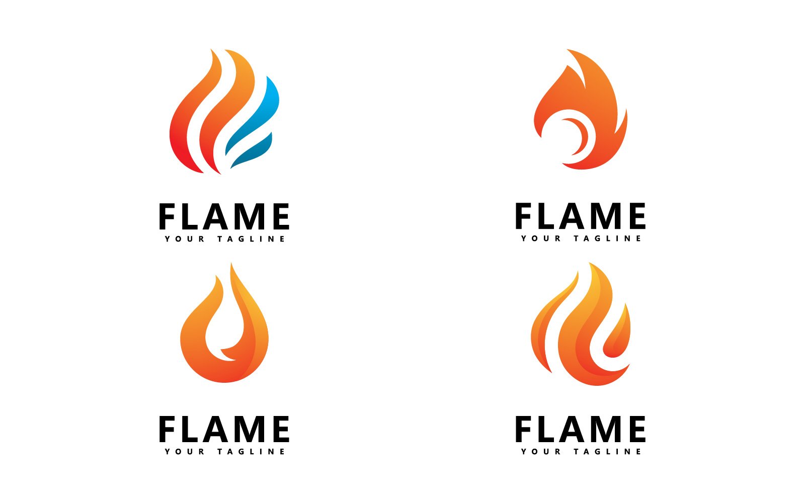 Kit Graphique #407307 Flamme Abstrait Web Design - Logo template Preview