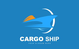 Cargo Ship Logo Fast Cargo ShipV12
