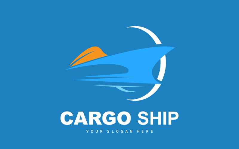 Cargo Ship Logo Fast Cargo ShipV12 Logo Template