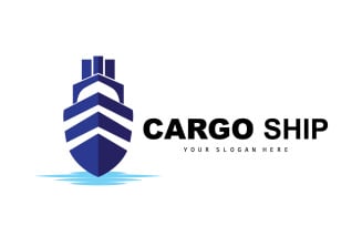 Cargo Ship Logo Fast Cargo Shipv1