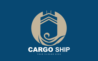 Cargo Ship Logo Fast Cargo ShipV6