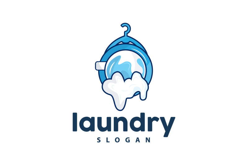 Laundry Logo Cleaning Washing Vector LaundryV10 Logo Template