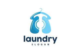 Laundry Logo Cleaning Washing Vector LaundryV1