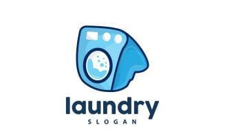 Laundry Logo Cleaning Washing Vector LaundryV7