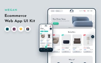Megan - E-commerce & Shopping Web UI Kit