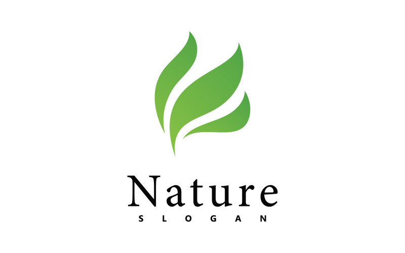 Nature logo vector design template. leaf icon V1 Logo Template