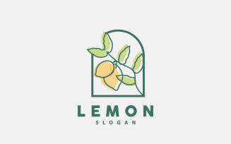 Lemon Logo Fresh Lemon Juice IllustrationV15