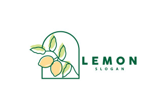 Lemon Logo Fresh Lemon Juice IllustrationV17