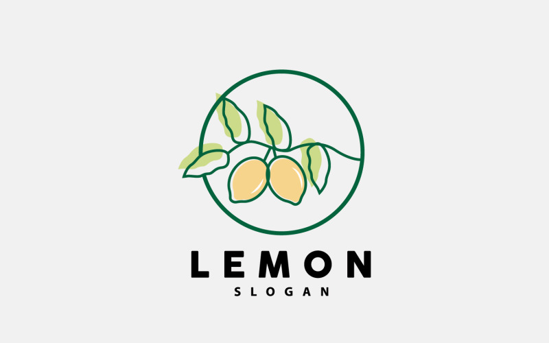 Lemon Logo Fresh Lemon Juice IllustrationV21 Logo Template
