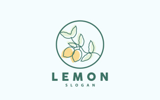 Lemon Logo Fresh Lemon Juice IllustrationV23