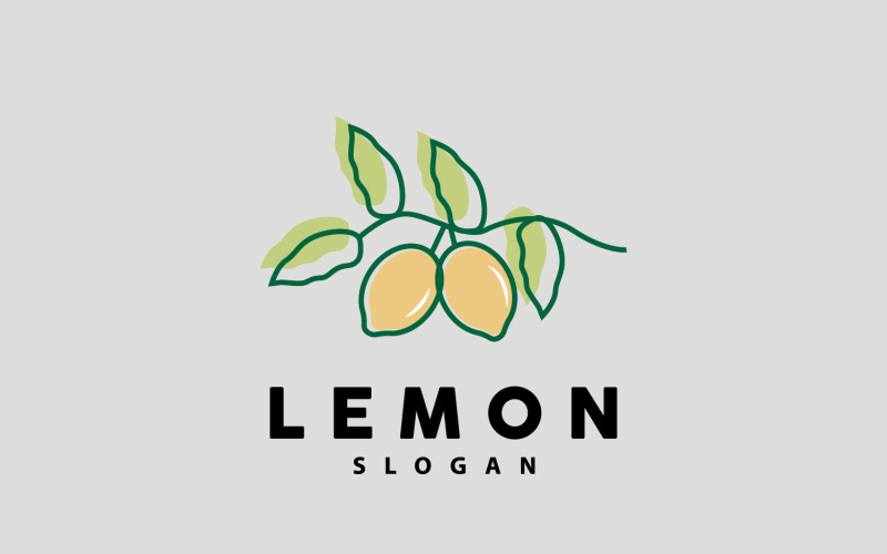 Lemon Logo Fresh Lemon Juice IllustrationV9 Logo Template
