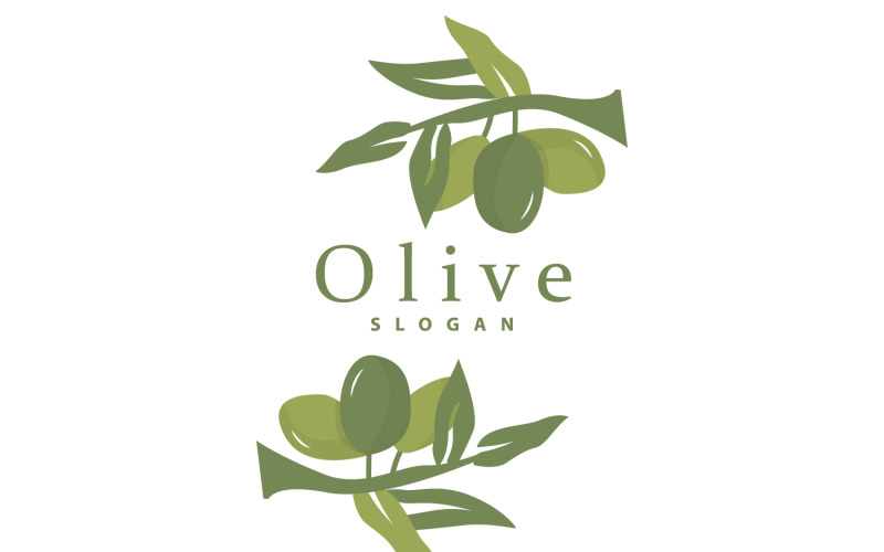 Olive Oil Logo Olive Leaf PlantV 16 Logo Template