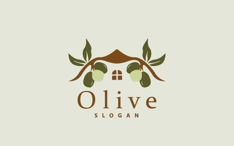 Olive Oil Logo Olive Leaf PlantV13 Logo Template