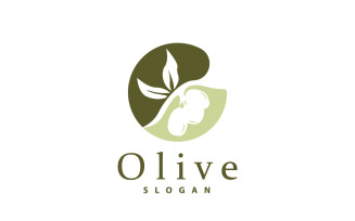 Olive Oil Logo Olive Leaf PlantV17