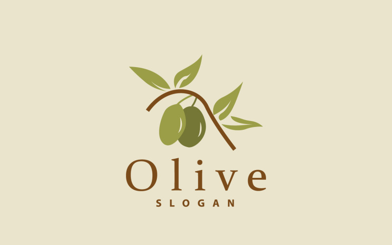 Olive Oil Logo Olive Leaf PlantV1 Logo Template
