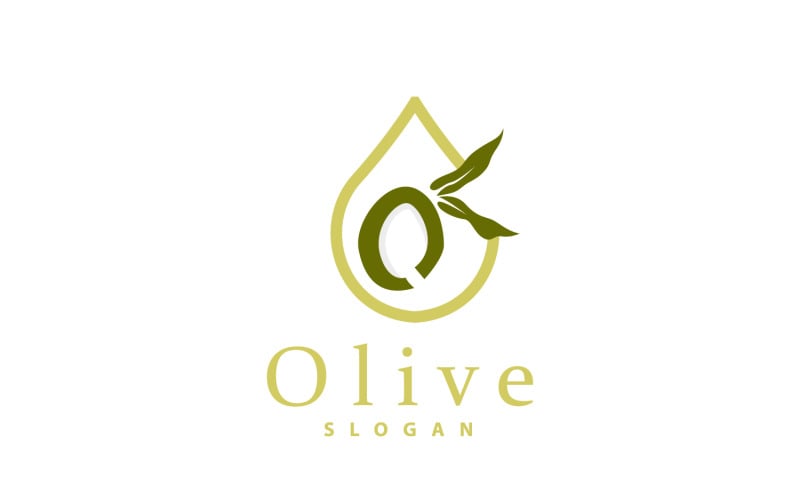 Olive Oil Logo Olive Leaf PlantV22 Logo Template