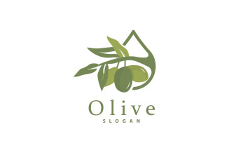 Olive Oil Logo Olive Leaf PlantV24