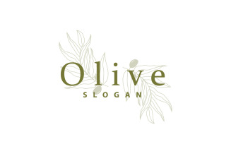 Olive Oil Logo Olive Leaf PlantV26