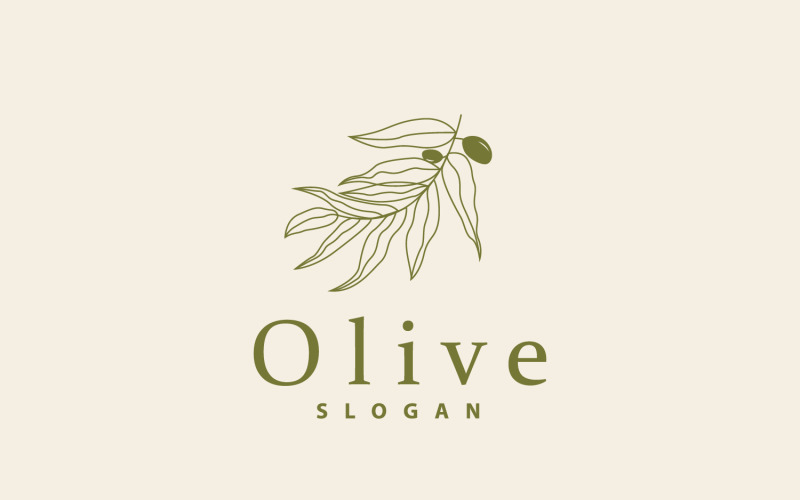 Olive Oil Logo Olive Leaf PlantV2 Logo Template
