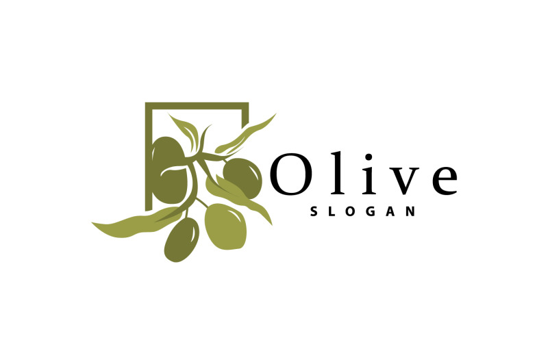 Olive Oil Logo Olive Leaf PlantV30 Logo Template