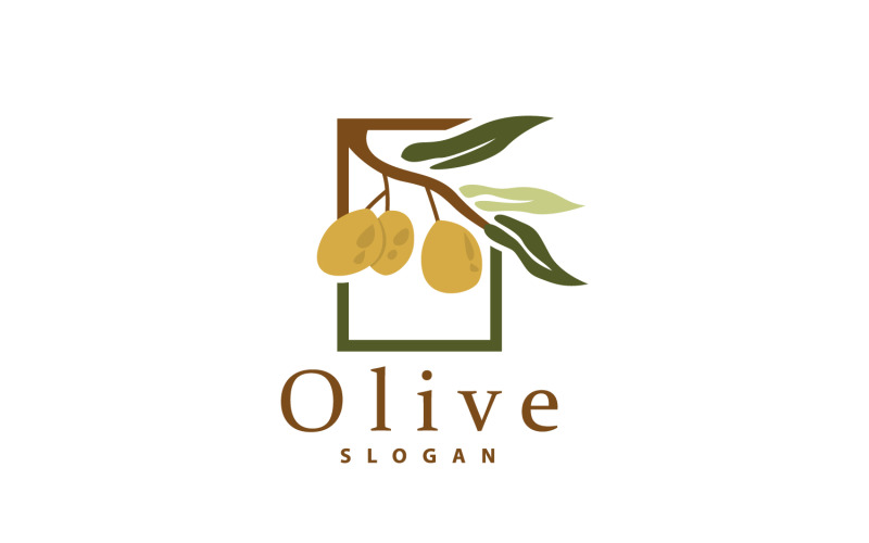 Olive Oil Logo Olive Leaf PlantV32 Logo Template