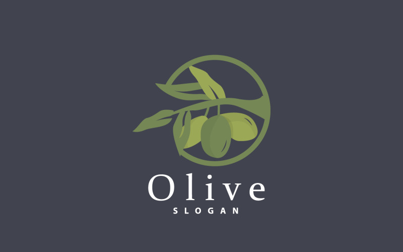 Olive Oil Logo Olive Leaf PlantV35 Logo Template