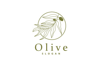Olive Oil Logo Olive Leaf PlantV37