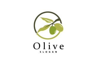Olive Oil Logo Olive Leaf PlantV38
