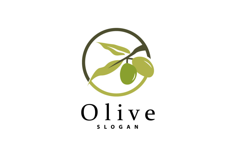 Olive Oil Logo Olive Leaf PlantV38 Logo Template