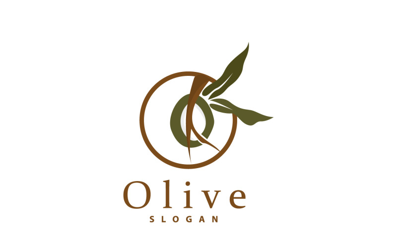 Olive Oil Logo Olive Leaf PlantV41 Logo Template