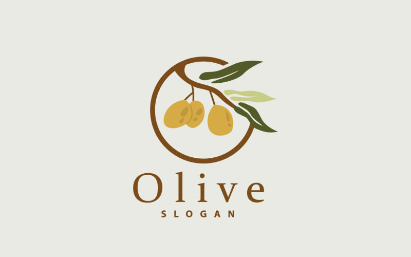Olive Oil Logo Olive Leaf PlantV42 Logo Template