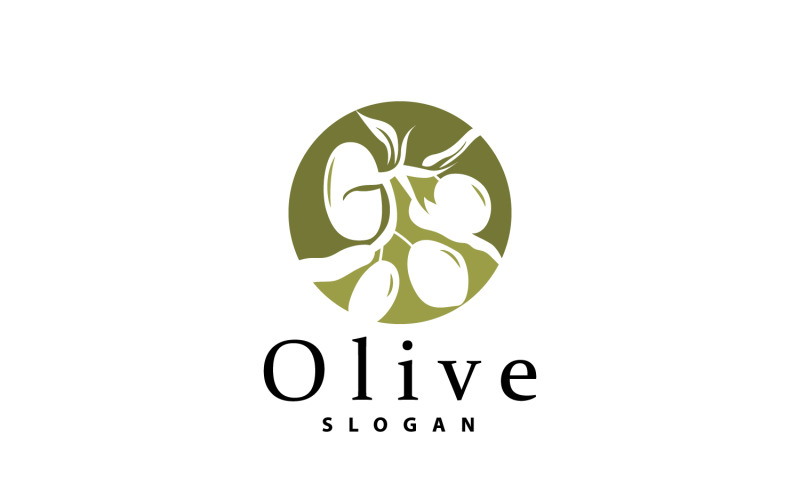 Olive Oil Logo Olive Leaf PlantV46 Logo Template
