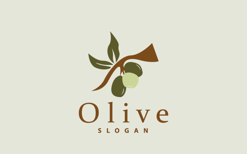 Olive Oil Logo Olive Leaf PlantV4 Logo Template