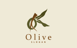 Olive Oil Logo Olive Leaf PlantV6