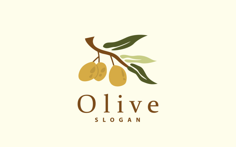 Olive Oil Logo Olive Leaf PlantV7 Logo Template