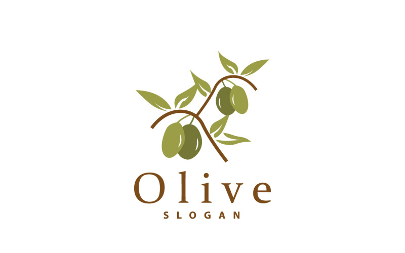 Olive Oil Logo Olive Leaf PlantV9 Logo Template