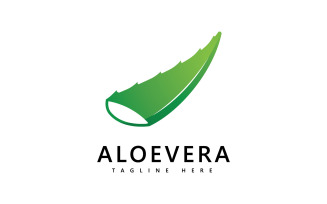 Aloe vera plant logo drop vector design. Aloe vera gel logo icon V2