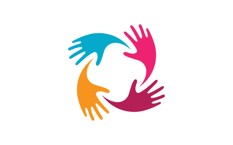 Hand Care Logo icon Business vector symbol template V2 Logo Template